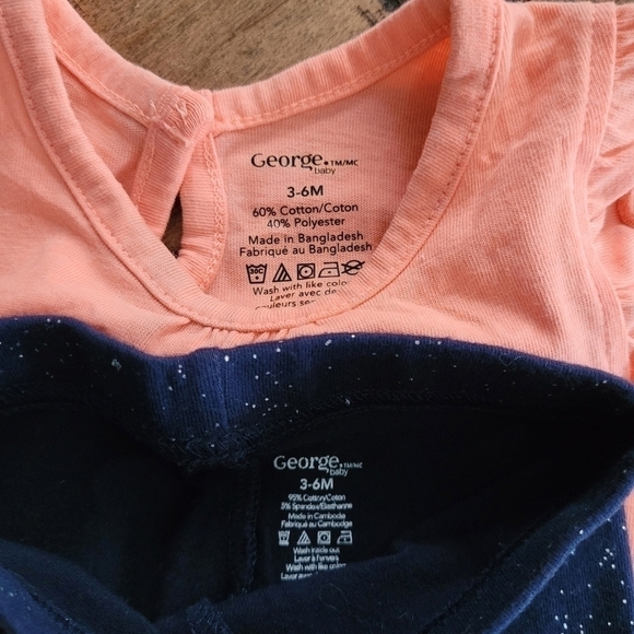 Unicorn baby girl top and bottom set 3-6m - Picture 2 of 6